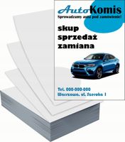 Ulotki A5 reklamowe firmowe 5000szt różne wzory AUTO KOMIS