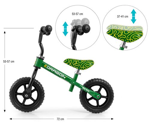 ND18_6345 Milly Mally Rowerek biegowy Dragon Gree na Arena.pl