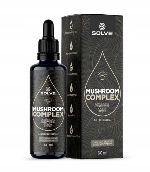 SOLVE LABS Mushroom Complex (4 grzyby) w kroplach 60ML zdjęcie 1