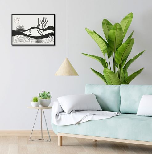 Plakat 55x40cm Ogród przy Nocy na Arena.pl