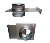 Zasuwa metalowa 160mm przepustnica do odciągu wąż rura PUR wentylator ocynk