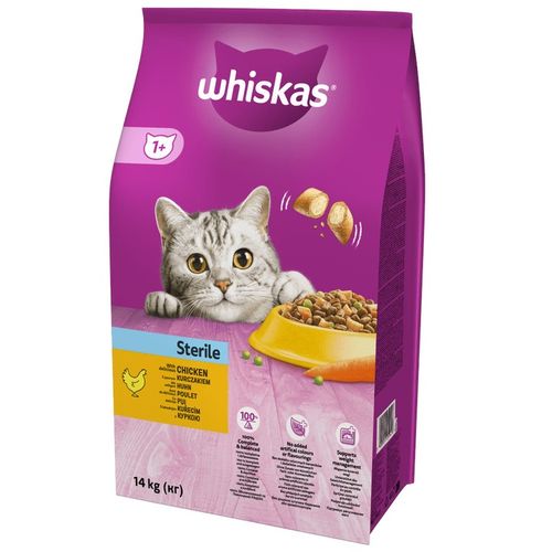 WHISKAS Sterile sucha karma z kurczakiem 14kg na Arena.pl