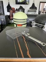 ruszt do grillowania ze składanym uchwytem ze stali nierdzewnej 777543