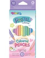 kredki ołówkowe 10 kolorów pastel colorino