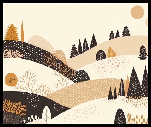 Plakat 60x50cm Jesień w Wzgórzach na Arena.pl