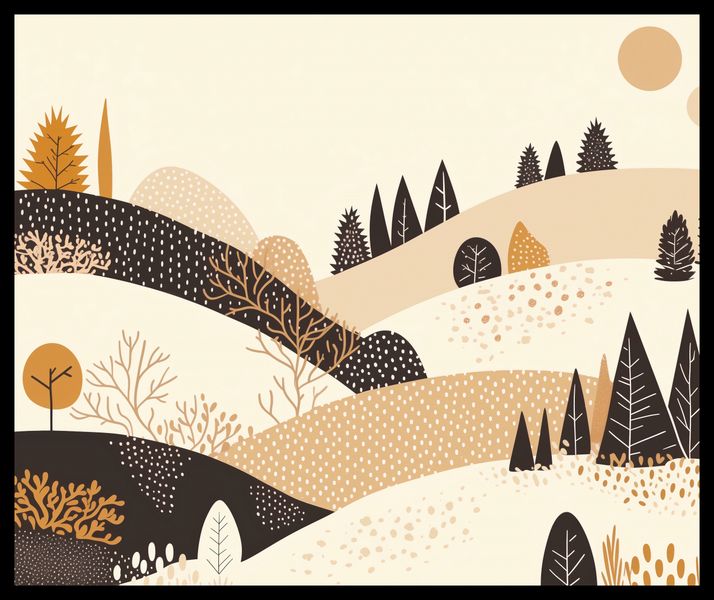 Plakat 60x50cm Jesień w Wzgórzach zdjęcie 2