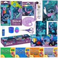 WYPRAWKA SZKOLNA STITCH AKCESORIA SZKOLNE ZESTAW SZKOLNY XXL KLASA 1-8