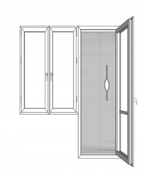 RĘKAW DO KLIMATYZATORA TX1000 balkonowe drzwi zdjęcie 5