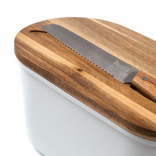 chlebak husla z deską do krojenia i nożem 73940 na Arena.pl