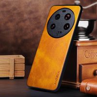 Etui AIORIA Vintage LEATHER do Xiaomi 14 Ultra pomarańczowy