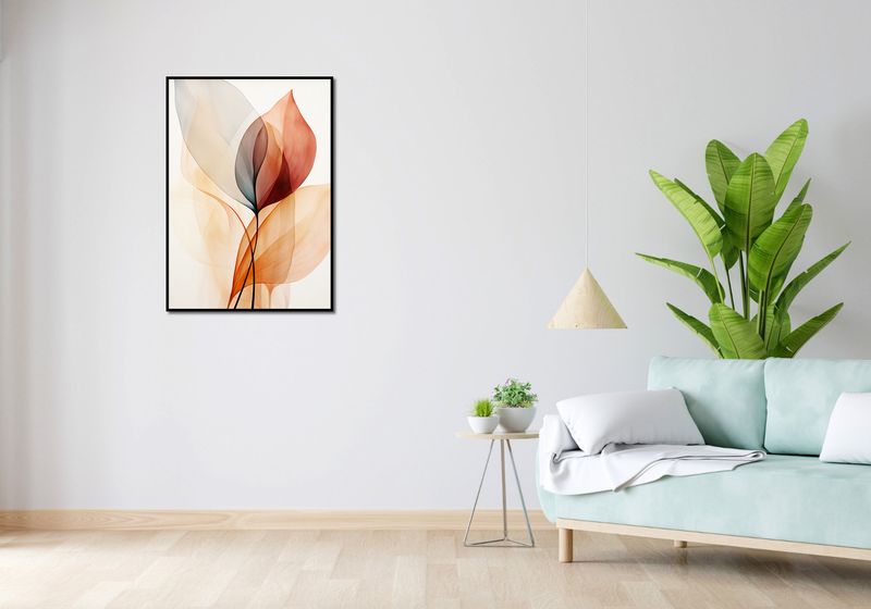 Plakat 64x90cm Eteryczne Liście zdjęcie 4