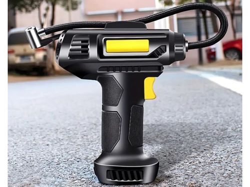KOMPRESOR SAMOCHODOWY PISTOLET DO POMPOWANIA KÓŁ POMPKA 12V 120W 10 BAR LED na Arena.pl