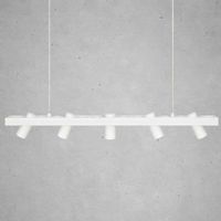 LAMPA wisząca TORINO 107783 Markslojd metalowa OPRAWA listwa zwis regulowane reflektorki białe