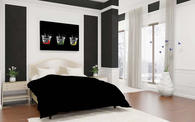 Foto obraz na płótnie "Szklanki wody" 30x20 zdjęcie 1