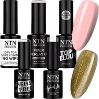 NTN Zestaw Classic French Nails 2x Lakier Hybrydowy 5g + Żel + 2x Top Nr170