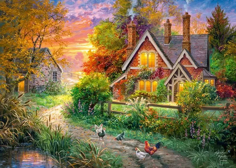 Puzzle 500 elementów. Ciepło domu 20173 zdjęcie 3