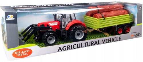 Duży Traktor z Przyczepą Ciągnik NAPĘD Ruchome elementy Otwierane drzwi na Arena.pl