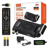 Tuner Dekoder Satelitarny DVB-T2 HEVC H.265 WiFi Telewizji Naziemnej