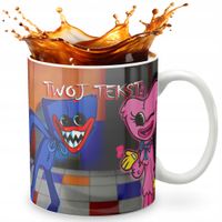 KUBEK 330ml GRAFIKA PREZENT ŚWIĘTA WZÓR - HUGGY WUGGY + IMIĘ