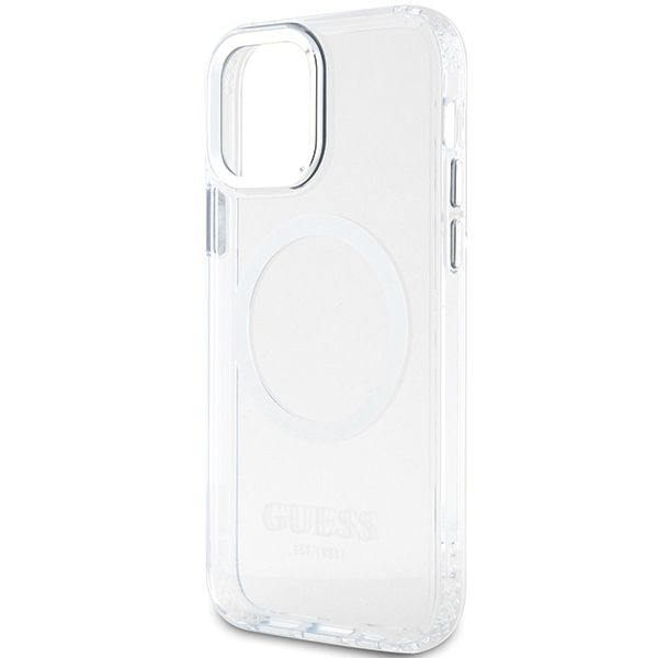 Etui Guess do iPhone 12, iPhone 12 Pro, Srebrny, MagSafe zdjęcie 6