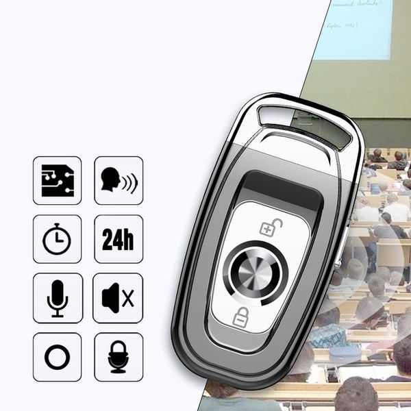 Ukryty Mini Dyktafon Kluczyk Brelok Klips 16GB HD zdjęcie 13