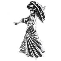 SREBRNA BROSZKA DAMA SREBRO PRÓBY 925