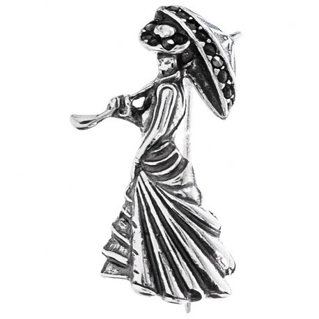 SREBRNA BROSZKA DAMA SREBRO PRÓBY 925 na Arena.pl