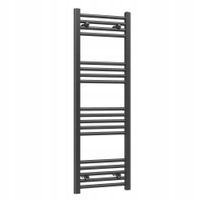 2X GRZEJNIK ŁAZIENKOWY DRABINKA 400x1200 409W 18-ŻEBEREK CZARNY SLIM 40x120