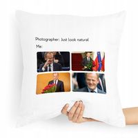 Poduszka Prezent Politycy Donald Tusk Platforma Po Z Nadrukiem Ze Zdjęciem