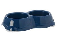 Miska dla psa lub kota podwójna antypoślizgowa Yarro Smarty granat 2x330ml