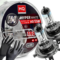 Żarówki H4 HQ Automotive +150% Hyper White 55W 12V Bardzo Mocne