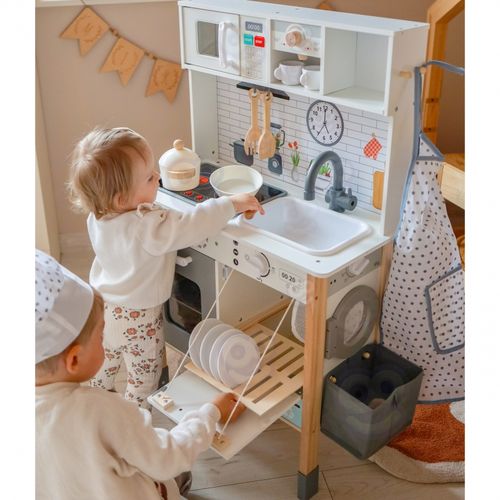 WOOPIE GREEN Drewniana Interaktywna Kuchnia 9w1 z Pralką i Tablicą na Arena.pl