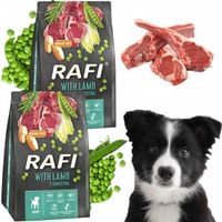 sucha karma dla psa rafi junior z jagnięciną 3 kg - 2 szt.