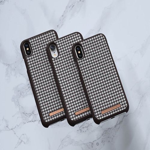 Materiałowe etui do iPhone Xs Max (Dark Brown) #0 na Arena.pl