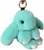 Brelok Królik do torebki torby zawieszka pompon  E1_3_Miętowy