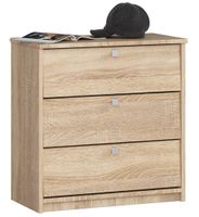 Szafka na buty MINI 3 uchylne drzwiczki 60 cm - dąb sonoma