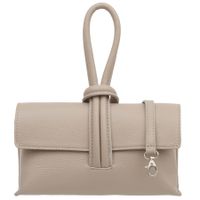 VERA PELLE torebka damska skórzana listonoszka z paskiem V682 j.beżowa