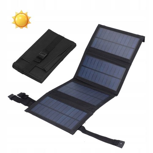 ŁADOWARKA SOLARNA DO TELEFONU 20W SKŁADANY PANEL SŁONECZNY USB IP65 na Arena.pl