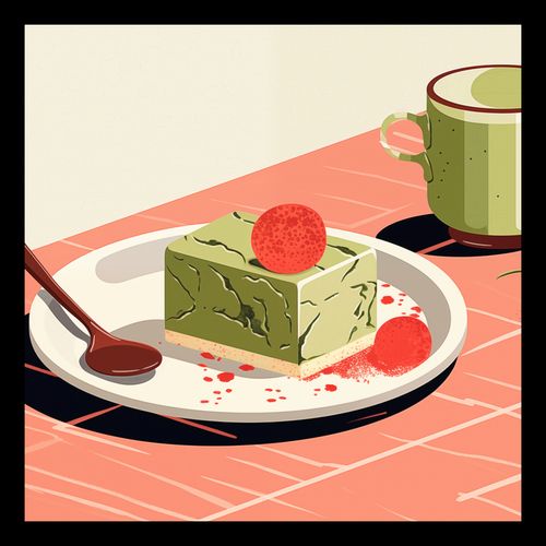 Plakat 30x30cm Deser Matcha na Arena.pl