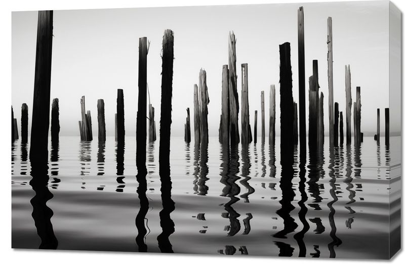 Obraz 90x60cm Refleksje Nad Wodą zdjęcie 1