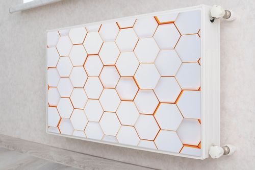 Mata MAGNETYCZNA Na Kaloryfer Heksagony Abstrakcja Efekt 3D 120cm x 60cm na Arena.pl