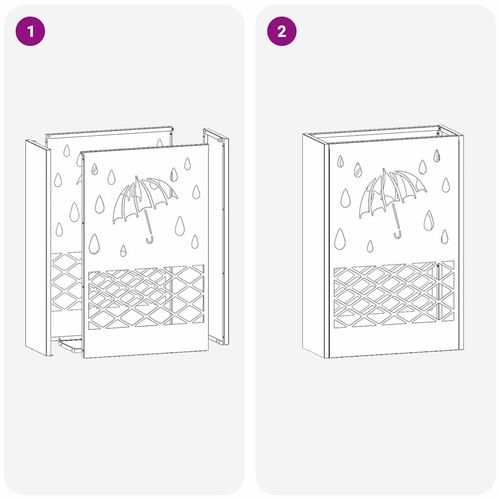 Stojak na parasol oliwkowy 28 x 12 x 41 cm Stal na Arena.pl