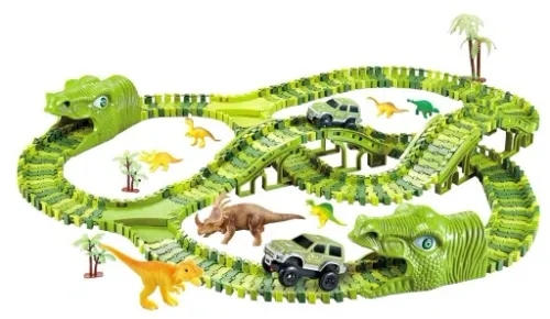 MEGA TOR WYŚCIGOWY XXXL DINOZAUR DINO PARK 240 el. na Arena.pl