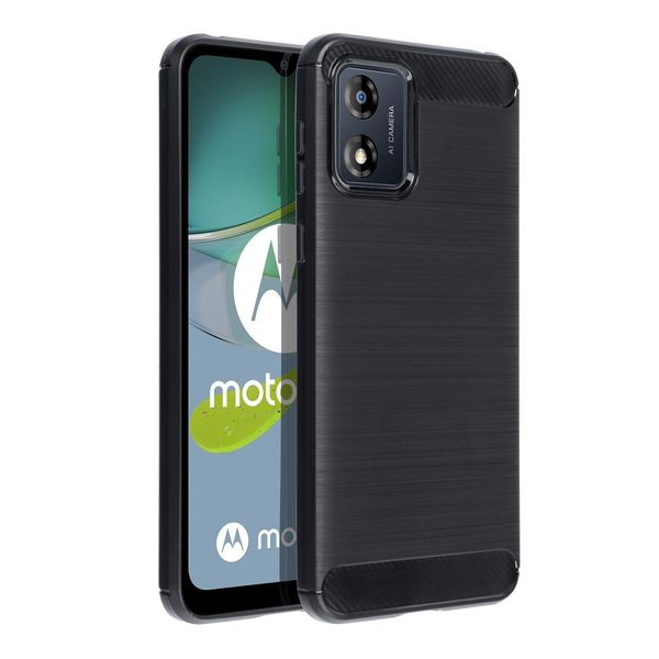 Futerał CARBON do MOTOROLA E13 czarny zdjęcie 1