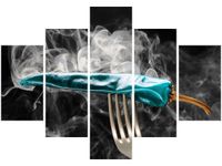 70 100CM OBRAZ 5 ELEM NA WIDELCU DRUK PŁÓTNO