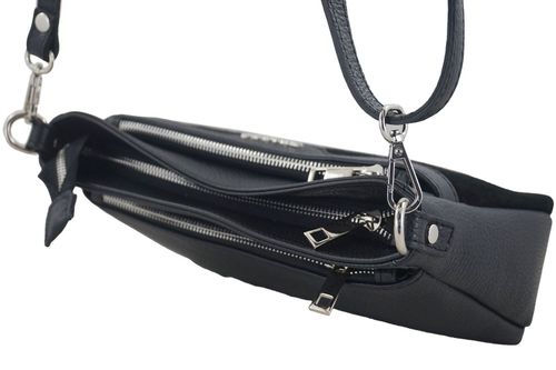 Wizytowa torebka damska skórzana - Bordowa na Arena.pl