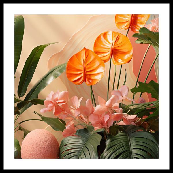 Plakat 40x40cm Pomarańczowy Raj zdjęcie 3