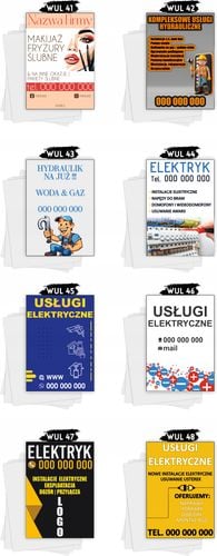 ulotki A6 reklamowe firmowe 100 szt różne wzory DREWNO OPAŁOWE na Arena.pl