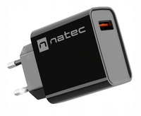 ŁADOWARKA SIECIOWA NATEC RIBERA 1X USB-A 18W