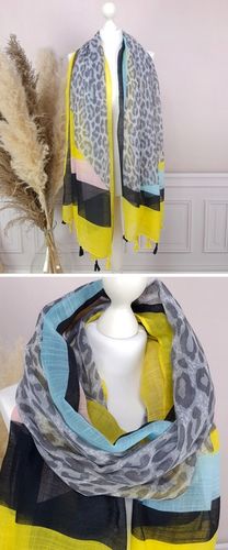 PAREO CHUSTA PLAŻOWA FRĘDZLE narzutka tunika SZAL W PANTERKĘ - modne KOLORY na Arena.pl